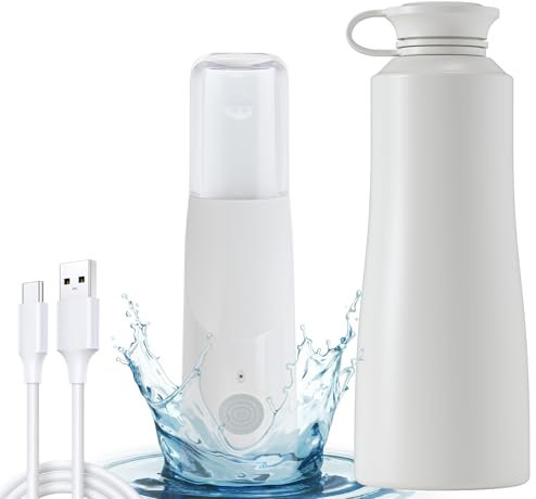 BIGCOW Portable Bidet, 3 Jet Modes & 800mAh High Capacity, IPx7 Waterproof & Rechargeable, Mini Travel Bidet with Transparent Cover for Toilet Personal Hygiene, Postnatal, Perineal & Hemorrhoid Care