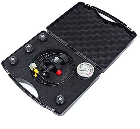 Idraulico, 0-400BAR 6000PSI misuratore di pressione kit di test calibri impostati Accumulatore idraulico Accumulatore azoto Riempire la valvola del gas Cinque tipo adattatore,Strumenti Idraulici