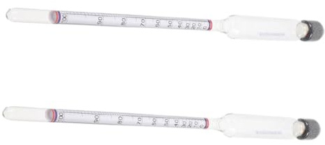 LIFKOME 2pezzi Misuratore di Alcol ad Alta Precisione per Vino e Birra Tester di Concentrazione di Alcol da Idrometro per Liquori