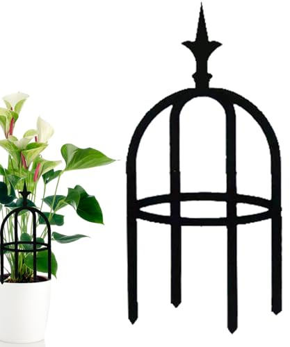 Trellis für Weinreben - Pflanzenstumpf für den Außenbereich, hoher Metallrahmen | wetterfester vertikaler Gartenturm, Pflanzenstütze für den Außenbereich, 11 mm