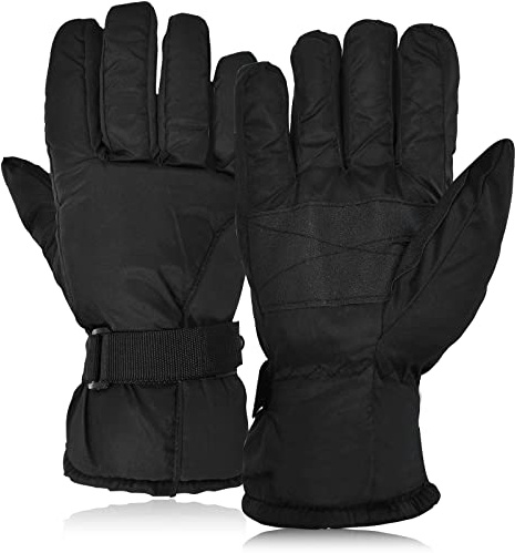 Eclove Guanti da Sci, Guanti Invernali Antivento da Neve, Guanti Unisex, Guanti da Sci/Sport Invernali, Impermeabili, Traspiranti, per Slittino Snowboard Pattinaggio Ciclismo Corsa