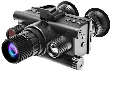 4K für Nachtsicht-Fernglas mit 5X Digitalzoom, 40MP Fotos & 600M Reichweite, IP65 wasserdichtes Kopfmontiertes Design für Wildbeobachtung & Outdoor-Abenteuer