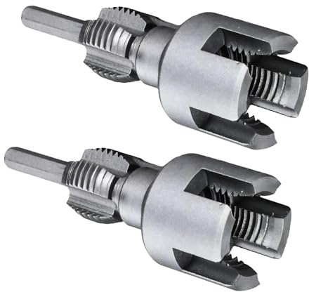 Marhynchus Utensile per Filettatura Interna Ed Esterna dei Tubi, Acciaio CRV, Design 2 in 1, Filiera per Tubi Integrata Facile Usare per in PVC 1/2 Pollice