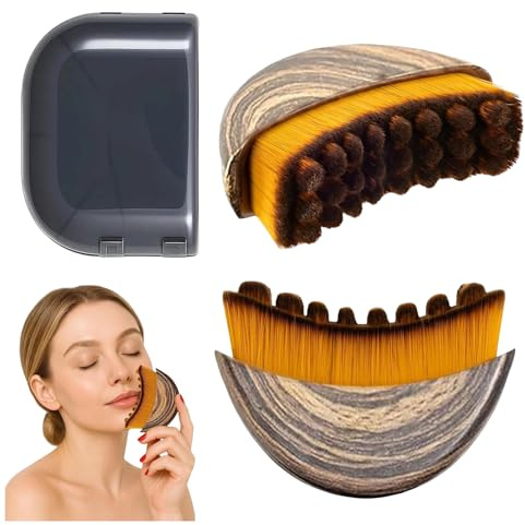 3 Stück Lymphatische GesichtsbüRste, LymphbüRsten Gesicht Kinn und Kieferpartie Lymph Bürste Gesicht für Gesichtsbürste Lymphatic Contour Face Brush