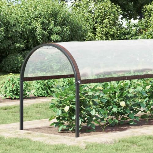 Plant Cover with Eyelets 2 x 5 m Polyethylene Transparent Black with Mulch Bark Mulch Wood Mulch Garden Mulch Pine Bark Wood Chips for Bed Raised Bed Frost Protection and Weed Protection