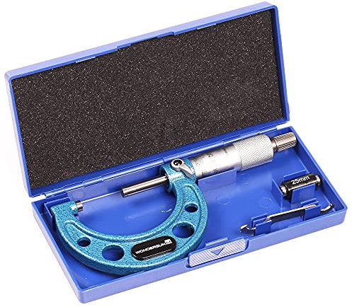 Strumento professionale per macchinista di precisione per micrometro esterno Premium 25-50mm Campo di misura 0.01mm Graduazione