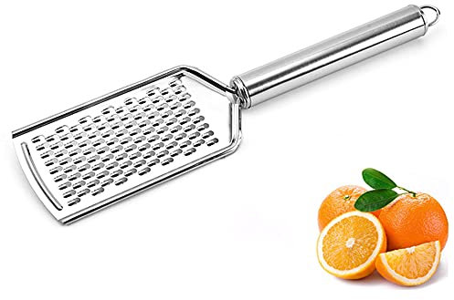 PLASTIFIC Cheese Grater for Kitchen Easy to Grate Cheese, Garlic, Ginger, Lemon, Chocolate, Nutmeg, Or Vegetables Fruits Multi-Purpose Food Grater Stainless Steel Blades (Pack of 1)