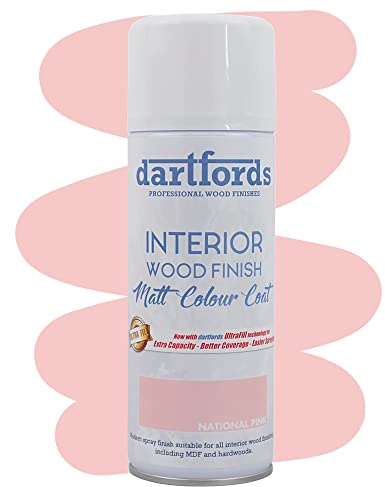 National Pink Interior Furniture and Craft Matt Spray Paint 400ml Aerosol