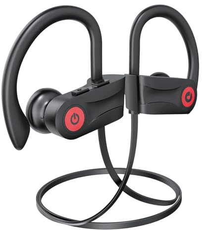 Boean Bluetooth Headphones, Wireless Headphones with 16 Hours Playtime Bluetooth 5.3 Wireless Earbuds HD Stereo Sound IPX7 Waterproof Earphones AI Music Generation Workout Headset for Running Sports