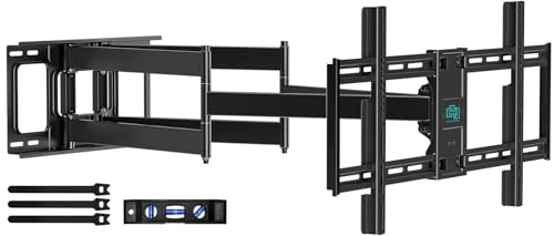 HCMOUNTING Heavy Duty TV Wall Mount for 42-95 TVs, 4X Load Tested Holds 179lbs, 40.9 Smooth Gliding Extension Arms, Full Motion Swivel & Tilt, VESA 800x400, Fits 16-18 Studs