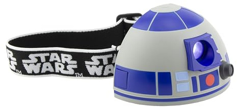 Paladone Star Wars R2-D2 Lampe Frontale avec Sons de Droïde, Lampe de Poche sous Licence Officielle Disney Star Wars.
