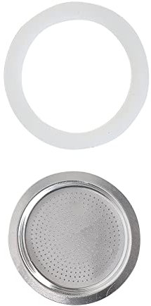 Joint d'étanchéité pour pot à moka + filtre de rechange pour cafetière expresso et moka (2 tasses + tamis )