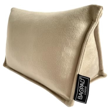 Bagpad Façonneur de sac pour Hermès Birkin 25 en velours beige | Coussin de sac pour garder votre sac en forme