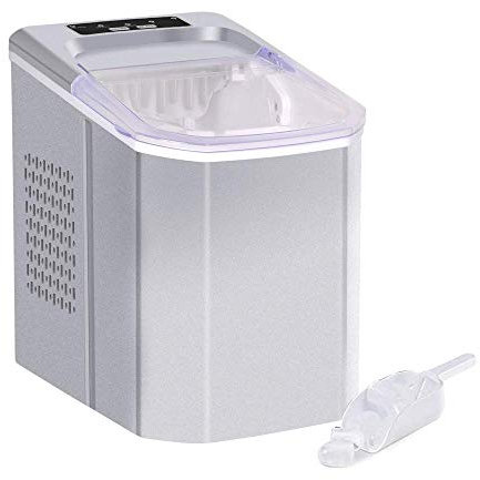 Machine à glaçons pour la Maison, Petite Machine à glaçons Portable, Machine à glaçons électrique silencieuse avec cuillère
