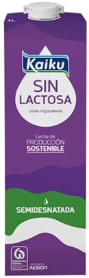 Kaiku Leche entera de vaca, sin lactosa 6 x 1l. (SEMIDESNATADA)