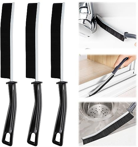 Cepillo de Limpieza para Grietas y Hendiduras, Cerdas Duras, para Baño y Cocina