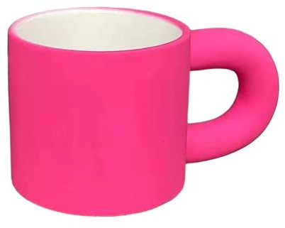 Tazza da caffè in ceramica da 300 ml, personalizzabile, grande tazza da caffè in ceramica, colore rosso rosa, adatta per caffè, tè, latte, acqua, bevande, ottimo regalo per uomini e donne