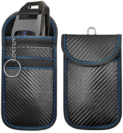 2 Stück Keyless Go Schutz,Autoschlüssel Hülle,Schlüssel Etui,für Auto Bmw Key Rfid Schlüsseletui Schlüsselhülle Schlüsselanhänger Schlüsseltasche Tasche Car Autoschlüsseltasche Zubehör für Faraday