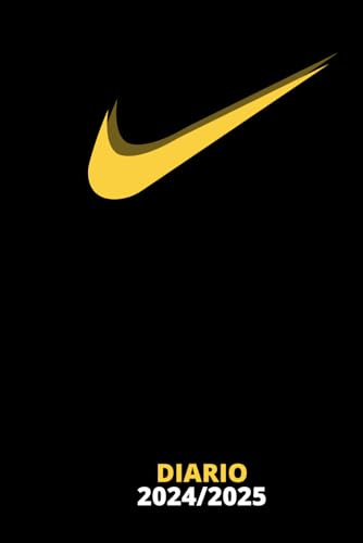 Diario Nike 2024/2025 nero: Agenda Scolastica Giornaliera Elementari Medie e Superiori | una pagina a giorno