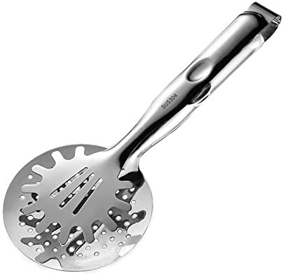 Limtula Pinzas Colador Malla Acero Inoxidable Cuchara para Filtro Aceite Colador con Clip para Freír Aceite Filtro para Barbacoa Colador con Abrazadera