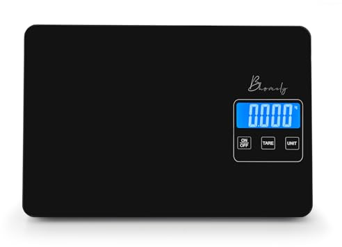 MaxSell Digital Scales Kitchen Bhomely | Electronic Kitchen Weighing Scales Digital With 2x AAA Batteries | Stainless Steel Food Weighing Scales 5kg - 15kg (B, 10KG)