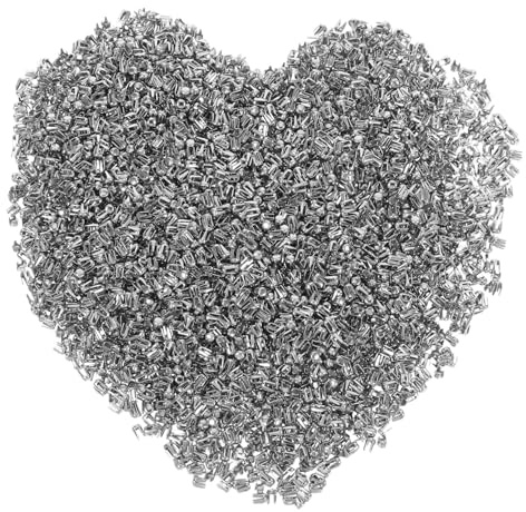 MUELODSIC 2000pcs Pearl Metal Rivets Round Stainless Steel Claw Studs DIY Clothes Sewing Tool for Garments Bags Shoes Hats Repair