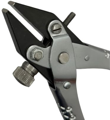 NS crafts Adjustable Screw Flat Nose Parallel Action Pliers Smooth Jaws for Jewelry Crafts- 140mm