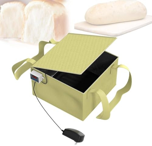 Tanque de fermentación con calentador para hacer pan, kit de herramientas de masa agria, calentamiento a baja temperatura para pan casero, yogur, vino de arroz, natto
