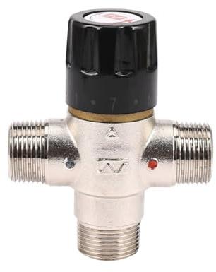 Thermostatventil 3/4 Zoll DN20 Solarheizung Thermostatisches Mischventil Rohrventil Baustoffstandard