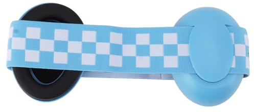 Klanata Cuffie antirumore blu per la riduzione del rumore - Protezione per le orecchie del neonato con fascia elastica per neonati fino a 2 mesi - Protezione per l'udito leggera e (Blu)