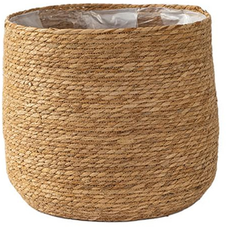 Pot de fleur en paille tissée, panier de jardinière en jonc mer 12 pouces, Vase en rotin en osier, organisateurs d'articles divers, bacs rangement, panier jardinière tissé à la main avec