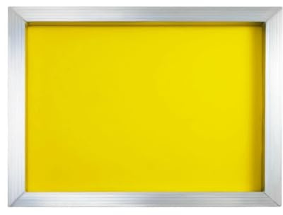 6 st silk screentryck i aluminium silk mesh screentryck ramar med gult silk mesh(30x40cm Yellow,150T (380Mesh))