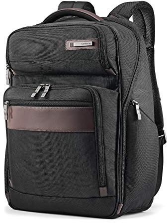 Samsonite Kombi Business Backpack – Ballistic Nylon, 15.6” Laptop Compartment, Tablet Pocket, SmartSleeve™, Multi-Pocket Organizer, Padded Straps & Back, Top Handle, Fleece-Lined Accessory Pocket