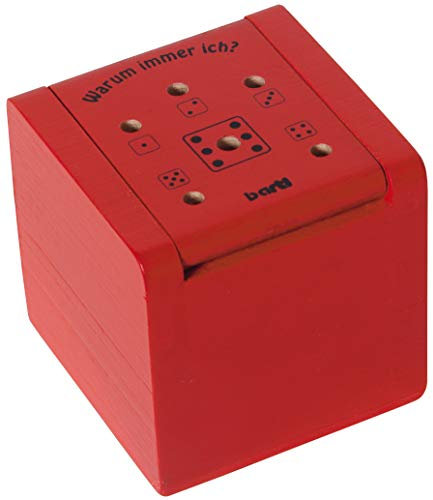 Bartl 111999 Spannendes Würfelspiel aus Holz Warum Immer ich? rot magnetisch verschließbar klein - ideal zum Mitnehmen