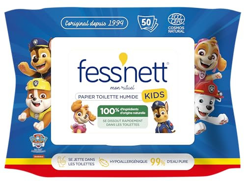 Fess Nett Papier Toilette Humide Kids, 50 Pièces, 1 Unité