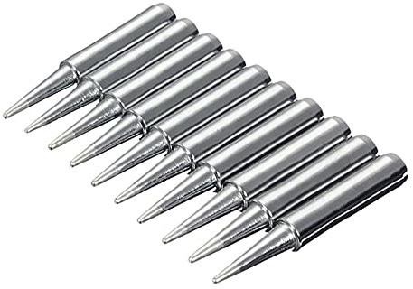 Saipor 10 punte di ricambio per saldatore senza piombo, 900 m, punta per saldatore per Hakko, TENMA, ATTEN, Quick, Aoyue, Yihua, stazione di saldatura e accessori (900M-T-B)