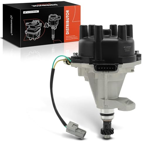 A-Premium Ignition Distributor 3.3L V6 Compatible with Nissan Frontier 1999-2004, Xterra 2000-2004, Pathfinder 1996-2000, Quest 1999-2002 & Infiniti QX4 & Mercury Villager, with Cap and Rotor