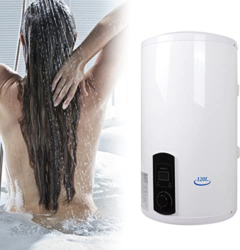 GMSLuu Caldaia elettrica per riscaldamento dell'acqua calda Smart Control da parete, scaldabagno elettronico con display digitale per bagno cucina 2 KW 220 V (120 L), BGRSQ100