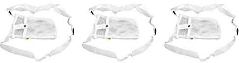 Porte-Bouteille d'eau, Sac de Bouteille de Plage 3 Pièces en Nylon de Protection Non déformé avec Bandoulière Réglable pour Salle de Sport (White)