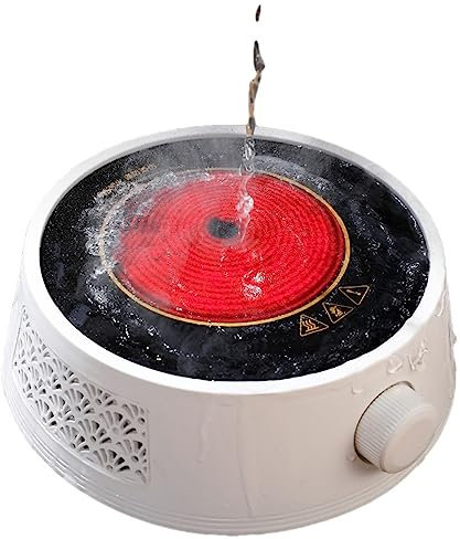 LeGDOr Fornello Elettrico per tè a Riscaldamento rapido da 800 W. Fornello Elettrico Automatico per Uso Domestico 220 V in Ceramica con Potenza Regolabile