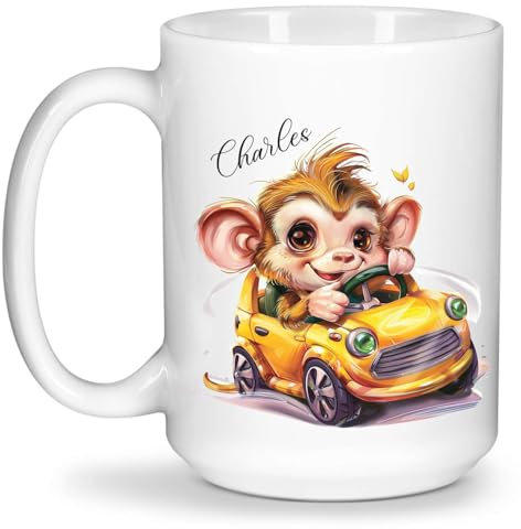 Tazza In Ceramica Cute Animal Tazza Personalizzata Divertente Latte Thè Mug Facile Da Impugnare Tazza Colazione 330Ml