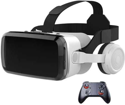 3D VR Gafas de Realidad Virtual, Gafas VR Auriculares con Lentes HD Anti luz Azul, Compatible con Smartphones de 4,7–6,6 Pulgadas, por Android/Phone, Regalo para niños y Familia(C)