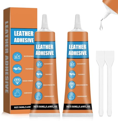 2Pcs Strong Fabric Glue for Clothes,Material Glue for Fabric with Scraper,Durable Bonding for Clothes,Textile,Felt and Upholstery