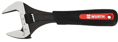 Wuerth Chiave a rotella grande apertura – capacità 0-34 mm – lunghezza 176 mm (6) – ganasce extra larghe e impugnatura ergonomica