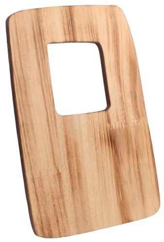 Cabilock Jarrón de Madera Rectangular para Plantas de Interior y Flores Secas, Accesorio Decorativo Moderno y Único para Mesa o Estantería Efecto Decorativo y Soporte Fotográfico