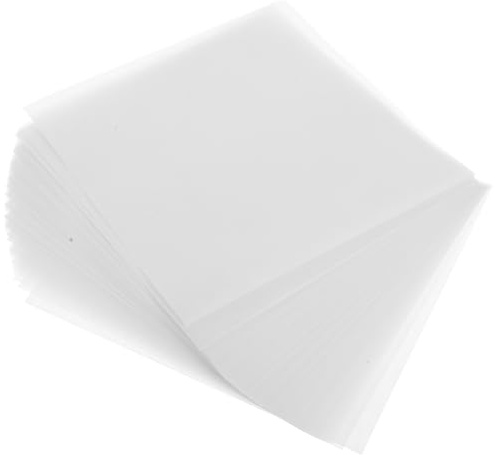 SEWACC 100 Feuilles Papier Sulfurisé Blanc pour Crêpes Sucrées, Feuilles de Pâte Antiadhésives pour Pâtisserie Créative, Usage Polyvalent Cuisine et Boulangerie