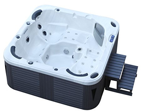 Bain à remous américain extérieur 215 x 215 cm. Bain à bulles pour 5 personnes.
