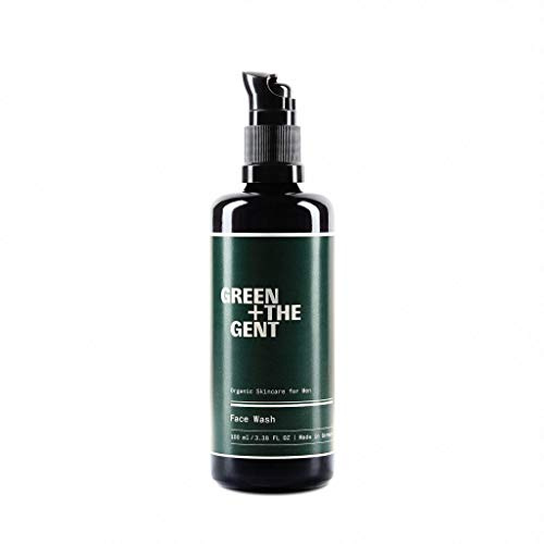 GREEN + THE GENT | Face Wash | Reinigungsgel für Männer mit hohem Anteil an Aloe Vera | Natürliche Reinigung der Gesichtshaut und Vorbereitung zur Rasur | Bio-zertifiziert, made in Germany | 100 ml
