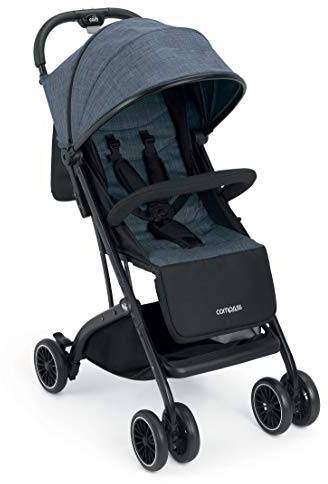 CAM Sportwagen & Buggy COMPASS Sitzbuggy leicht kompakt klappbar | Reisebuggy hochwertige Materialien - made in Italy (Dunkelblau)