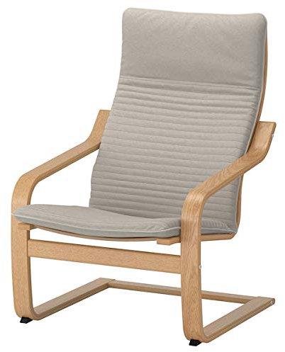 Discount Seller POÄNG Stuhl 68 x 94 x 95 cm, langlebig und pflegeleicht, Sessel & Chaiselongues – Sofas & Sessel Möbel – umweltfreundlich (KNISA LIGHT BAIGEX3, Eiche)